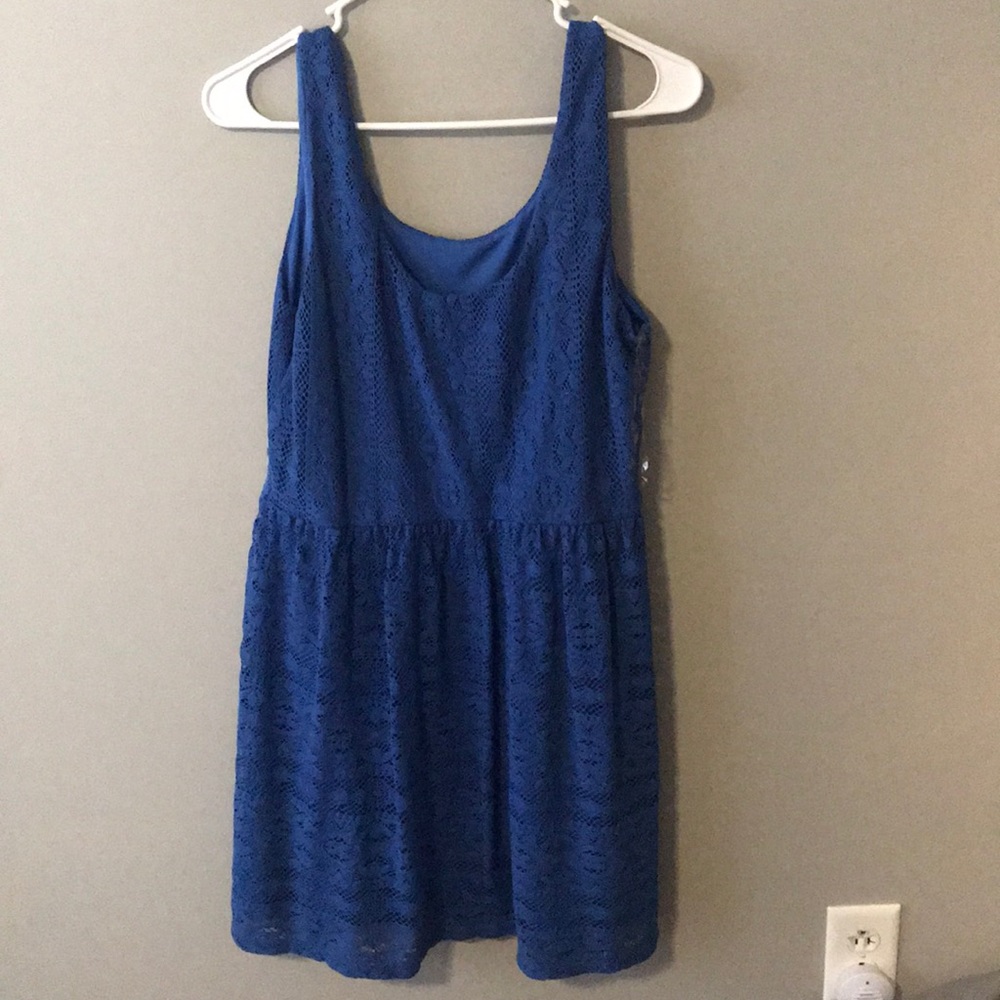Lacy blue dress